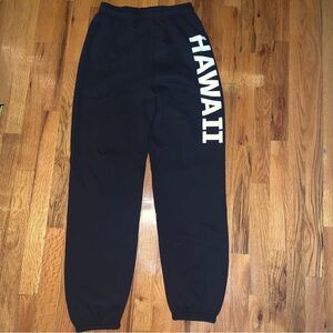Hawaii high waisted black joggers size small